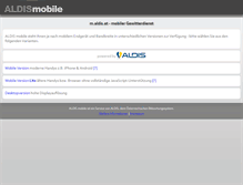 Tablet Screenshot of mobile.aldis.at